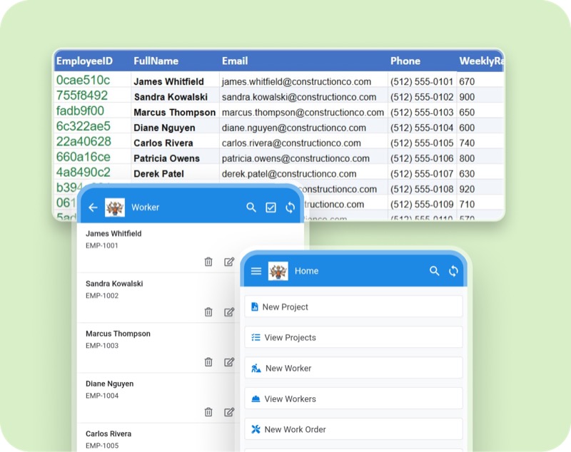 Illustration representing custom AppSheet business applications